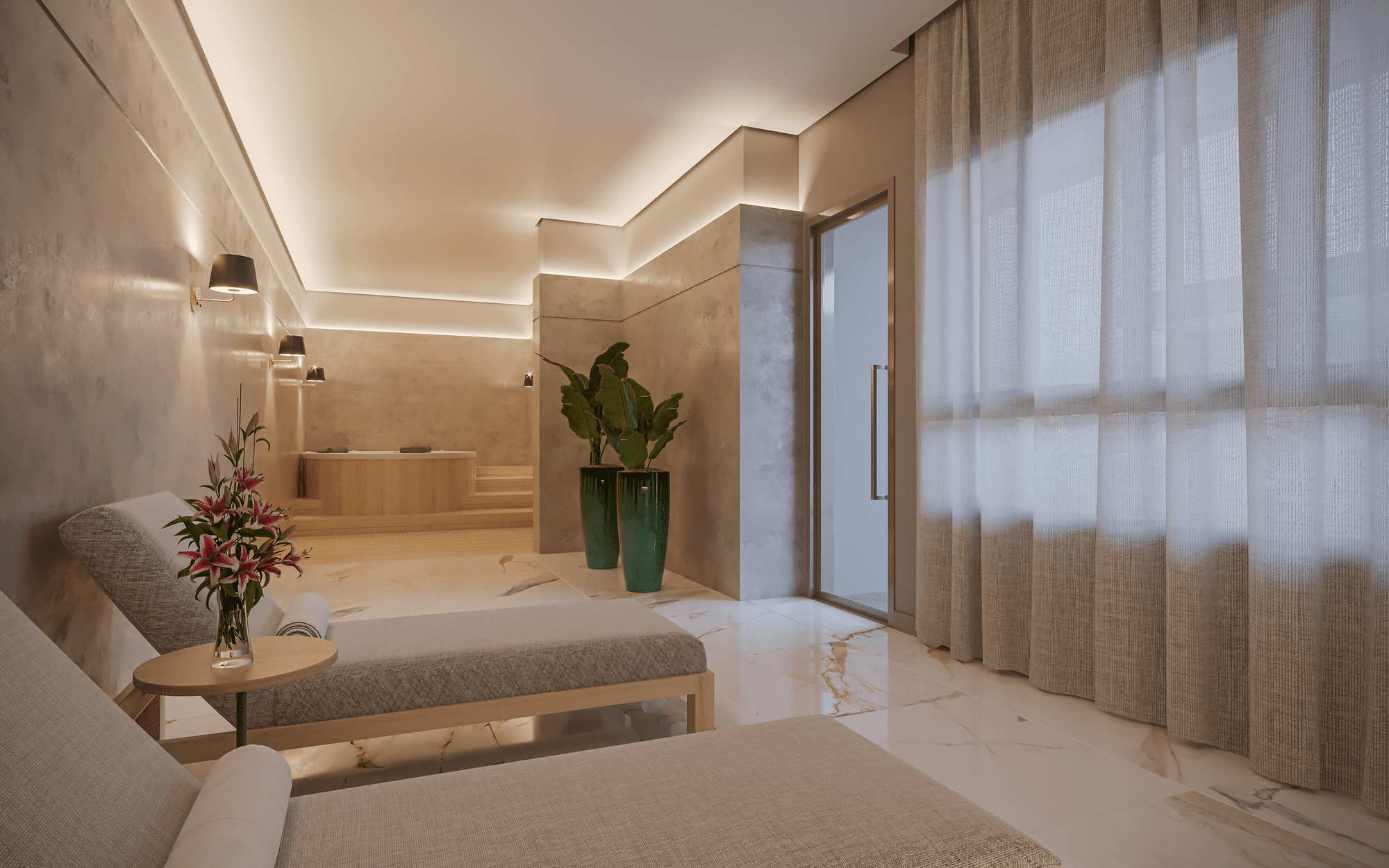 Perspectiva Ilustrada Spa and Massage I