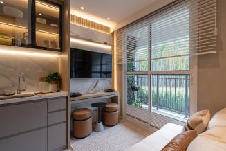 Imagem do apartamento do decorado de 24 m²