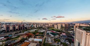 Foto aérea da Barra Funda