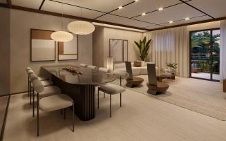 Decorado 4 Quartos Sala Ampliada - Living Wellness Grajaú