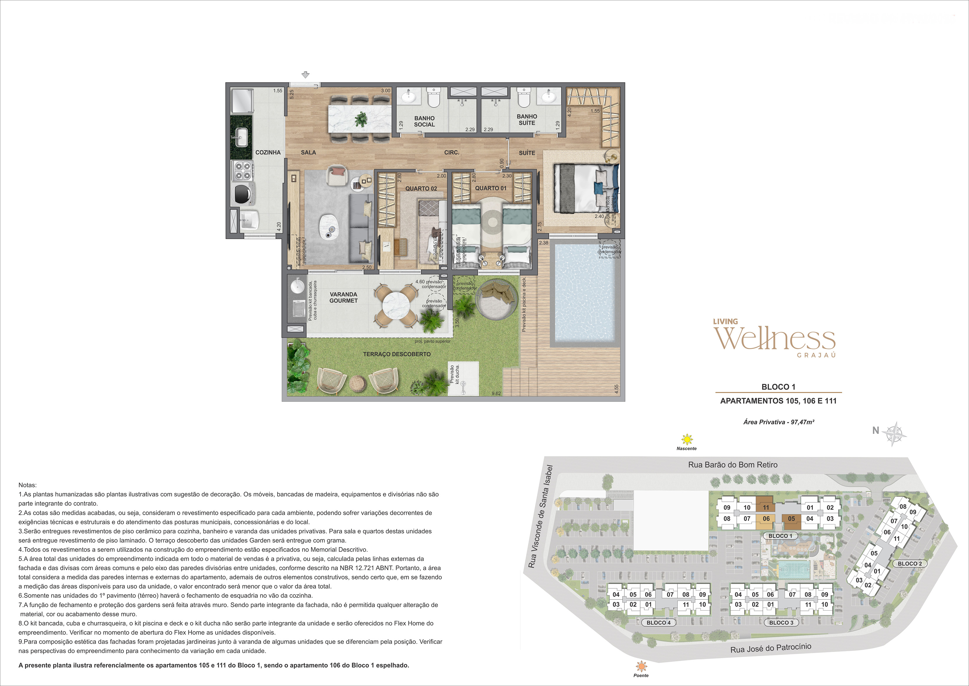 3 QUARTOS - B1 AP105