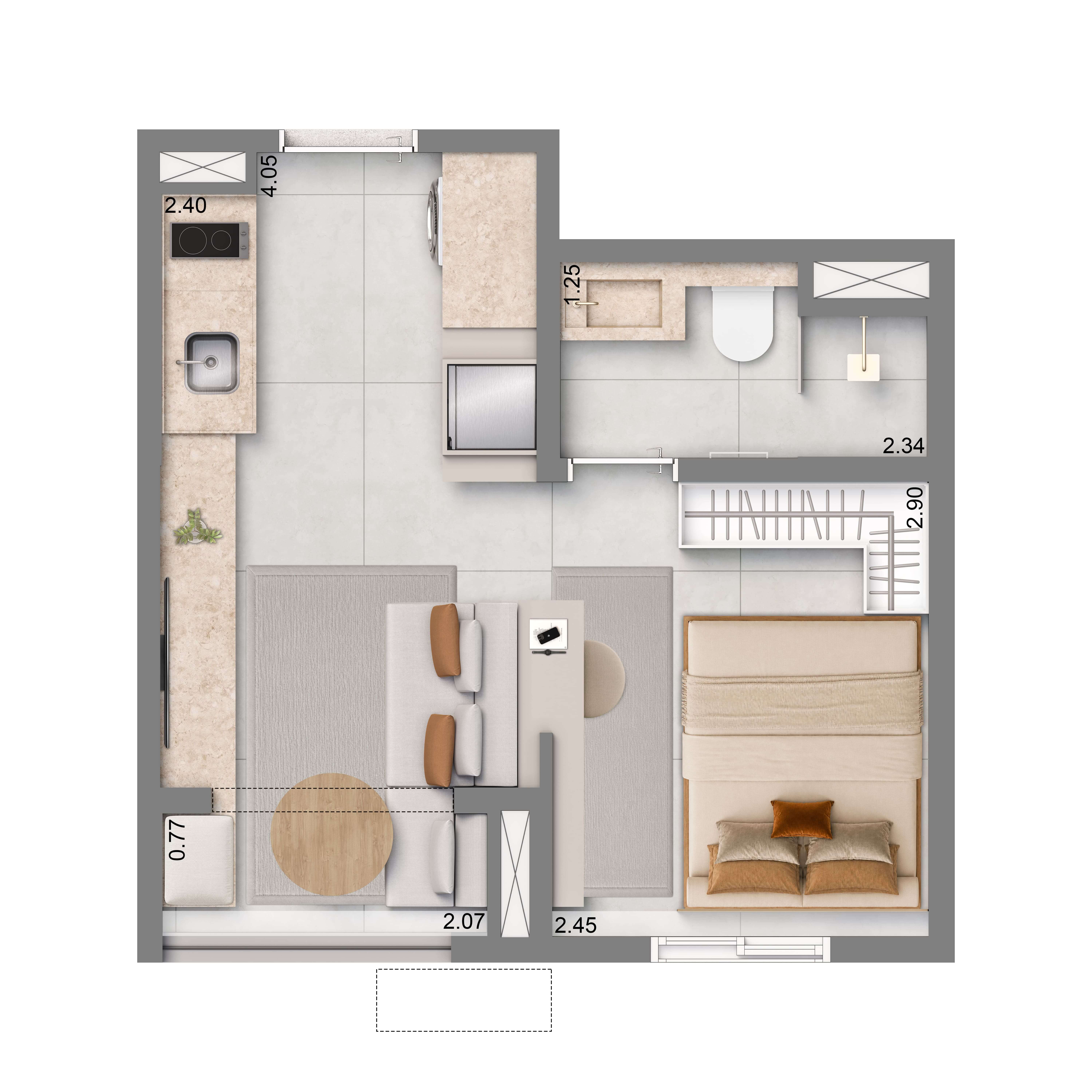 Planta 24m²
