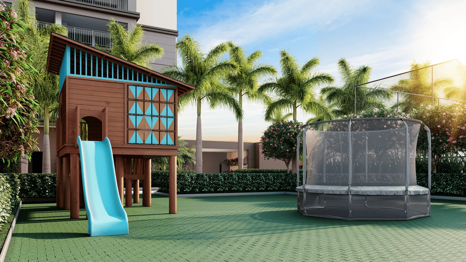 Perspectiva Ilustrada do Playground