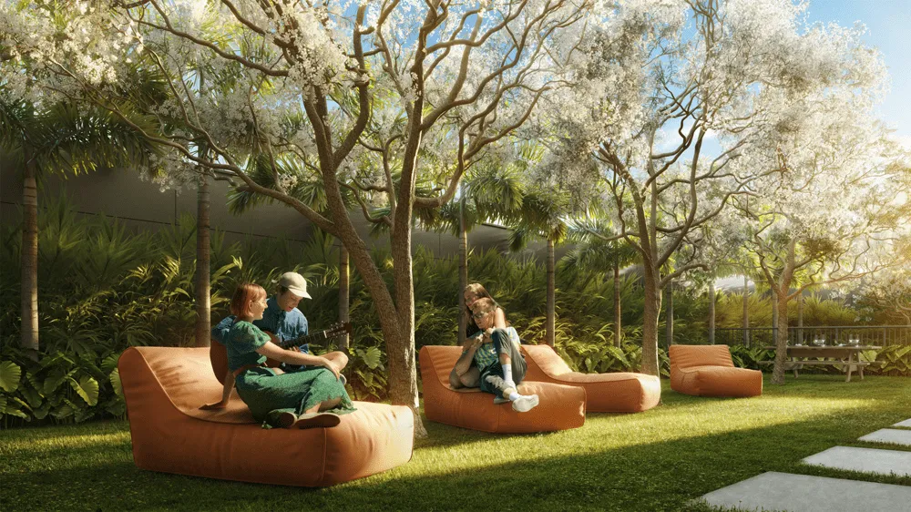 Perspectiva Ilustrada do Garden Lounge