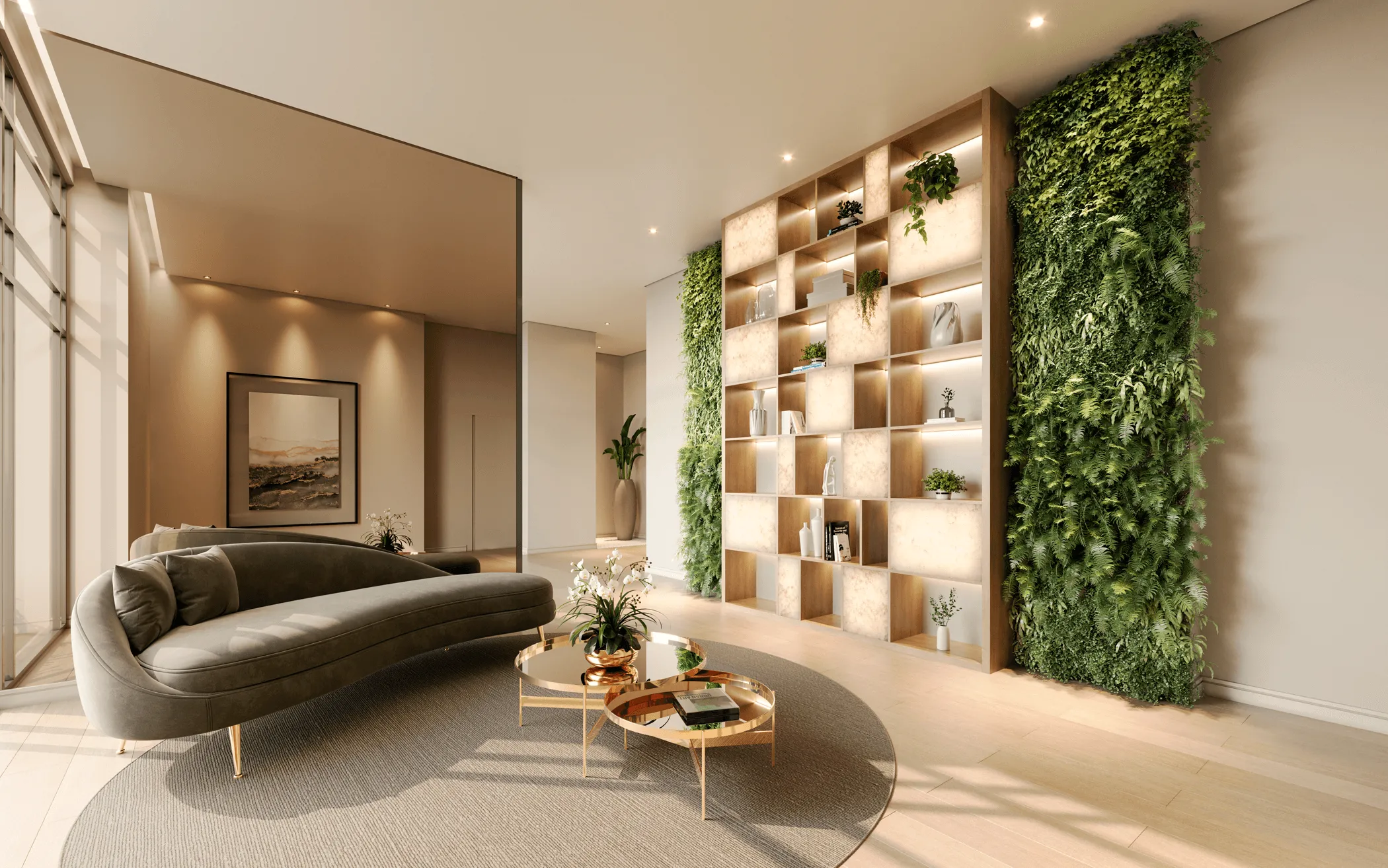 Perspectiva Ilustrada do Lobby