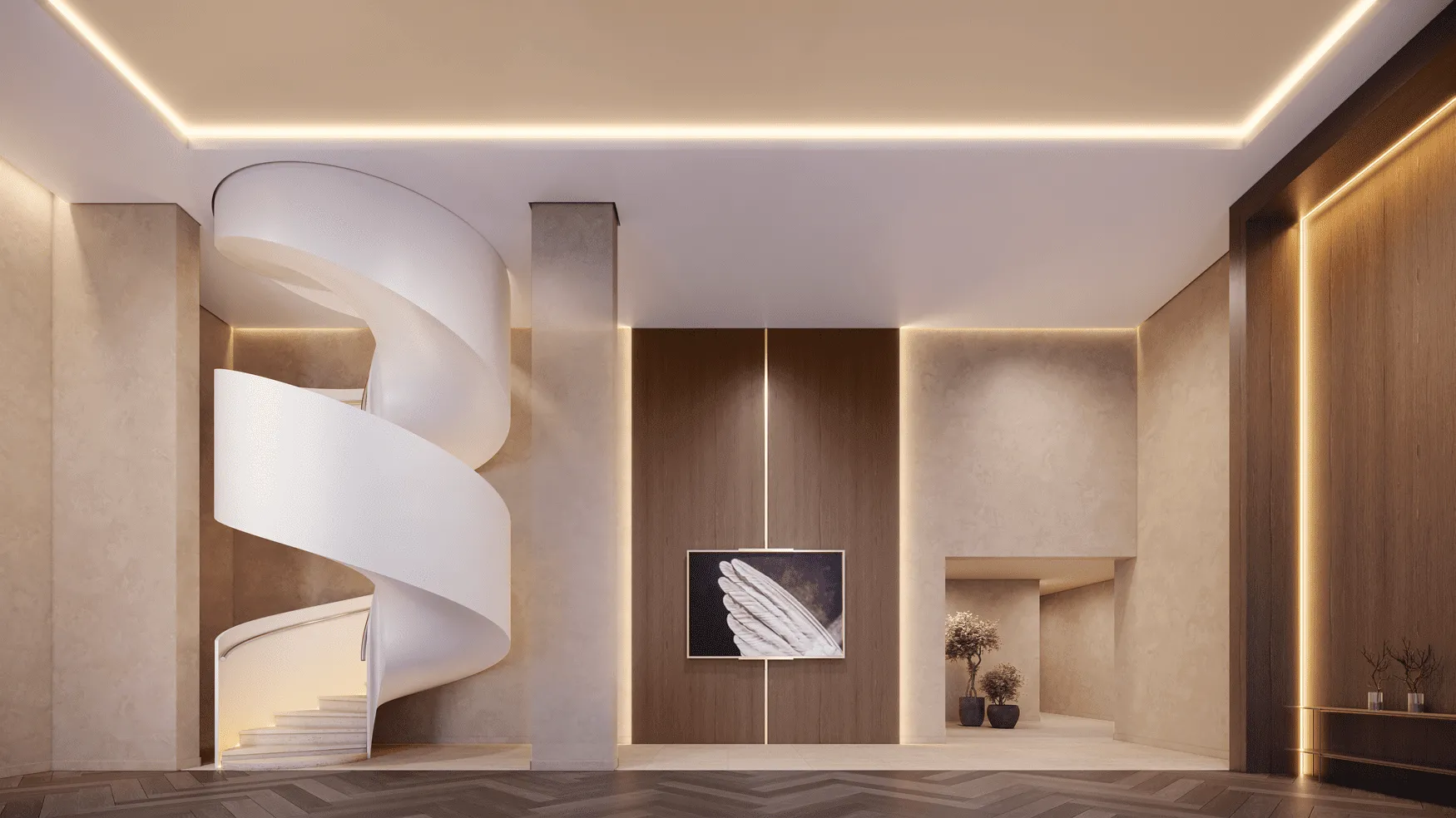Perspectiva Ilustrada do Lobby