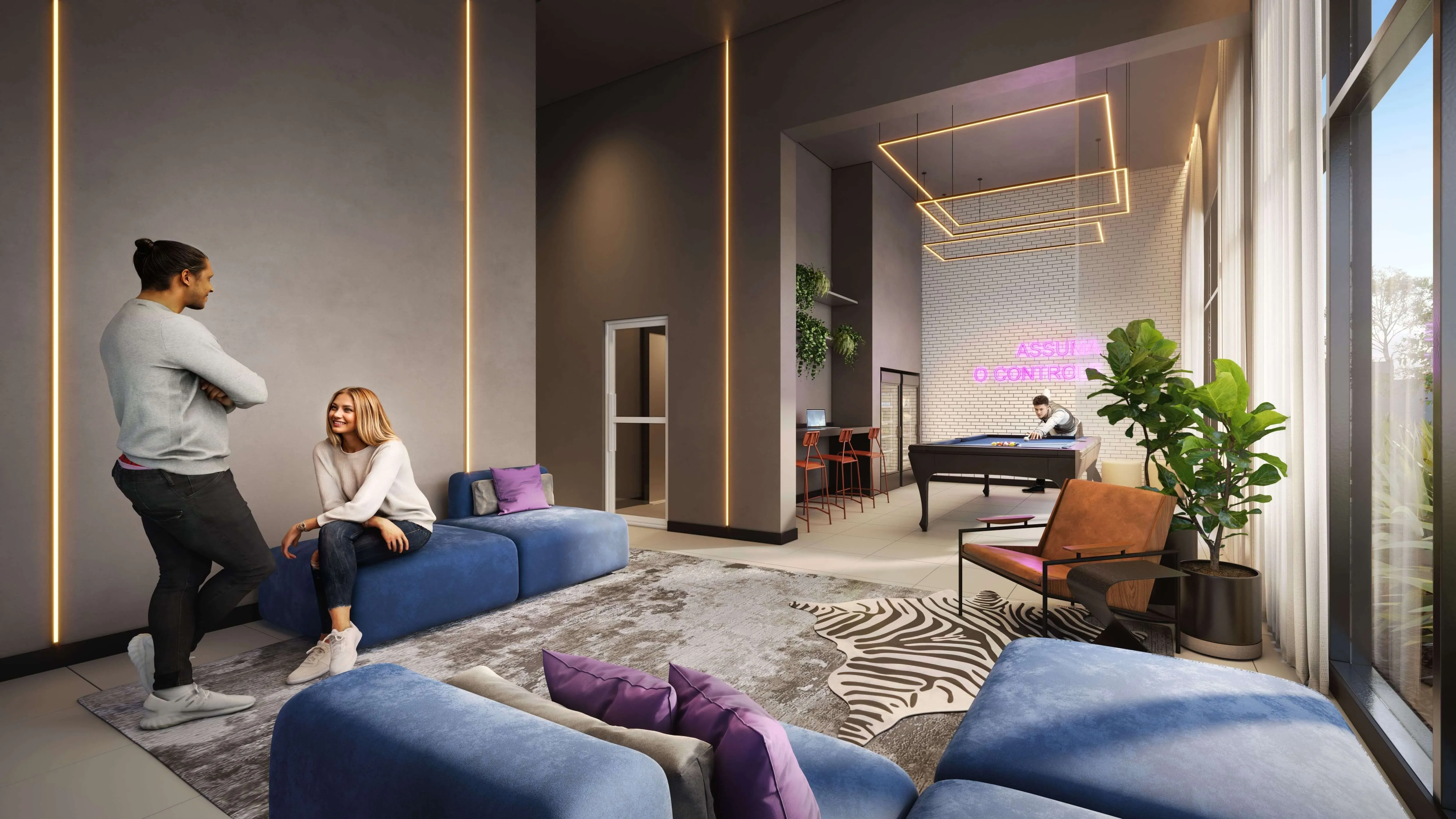 Perspectiva Ilustrada do Lobby