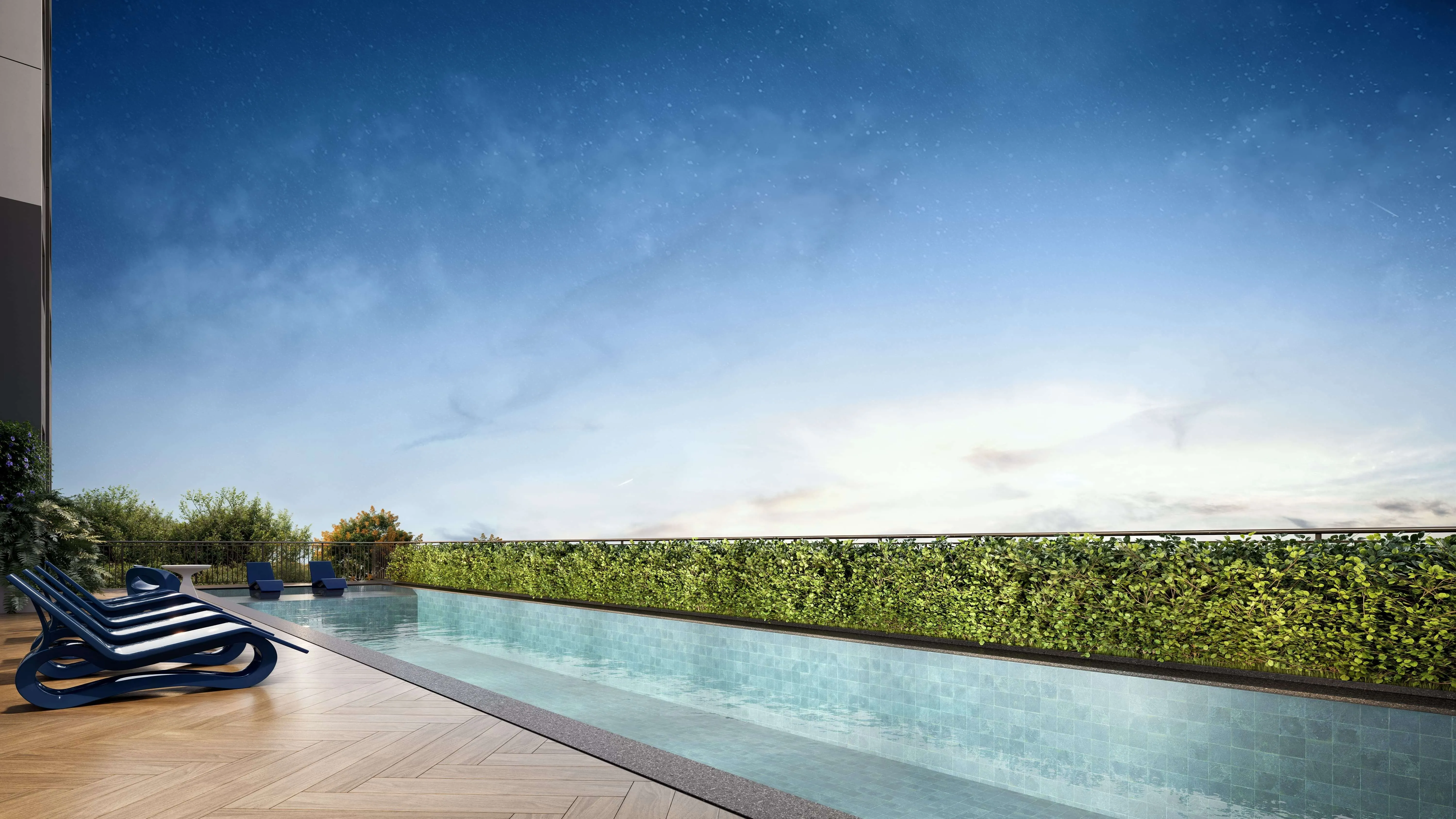 Perspectiva Ilustrada da Swimming Pool