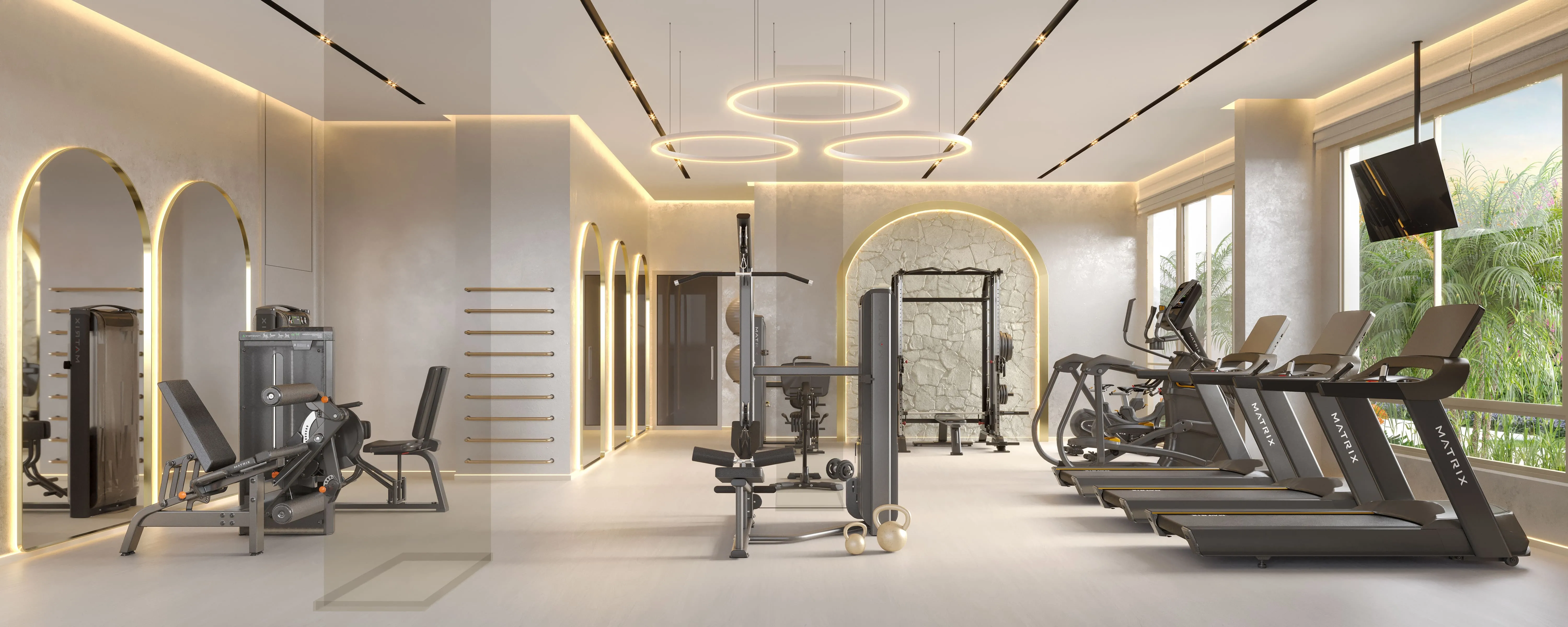 Perspectiva Ilustrada do The Gym By Matrix