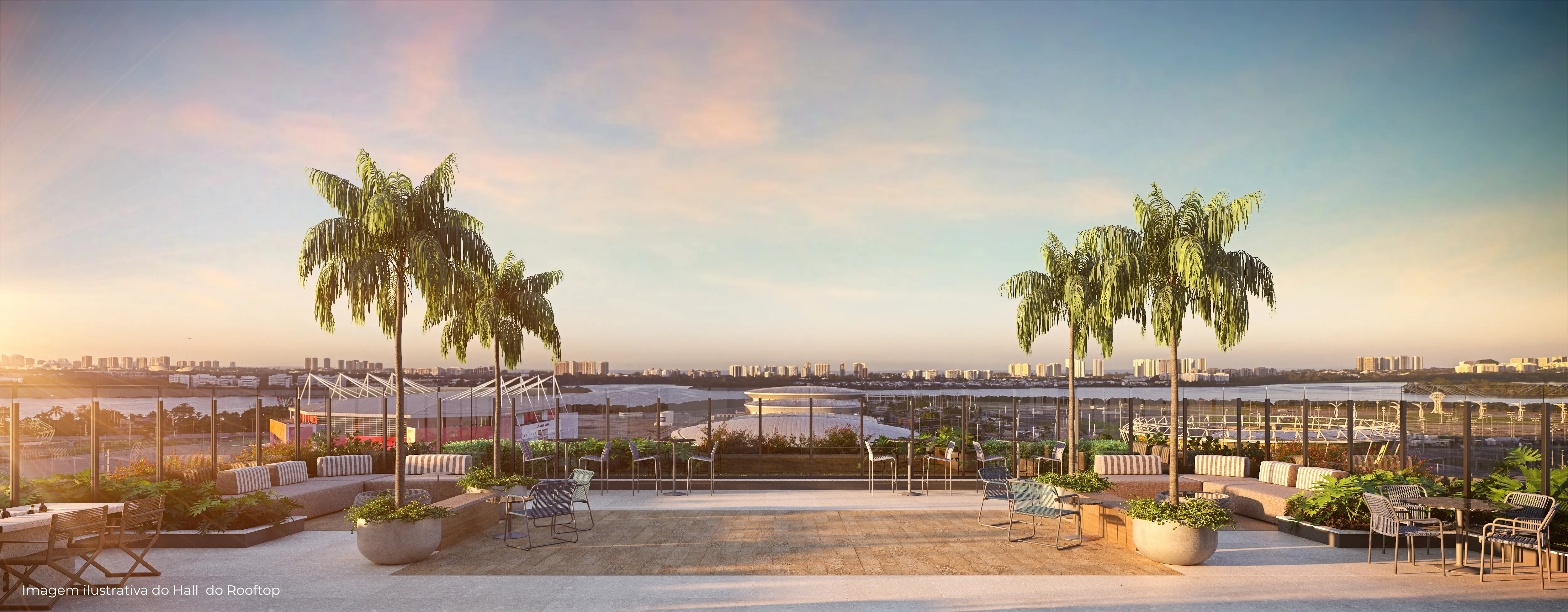 Imagem ilustrativa do Hall do Rooftop