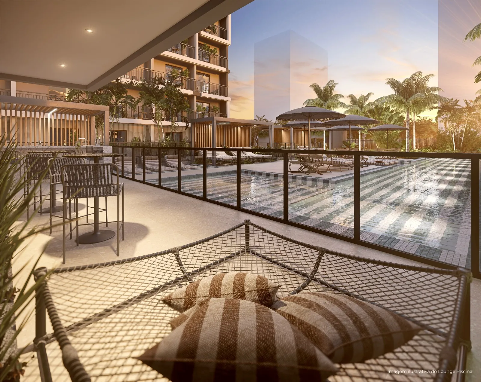 Imagem ilustrativa do Lounge Piscina