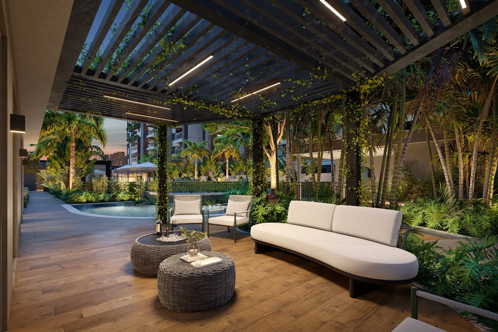 Imagem Prévia da Varanda do Salão de Festas