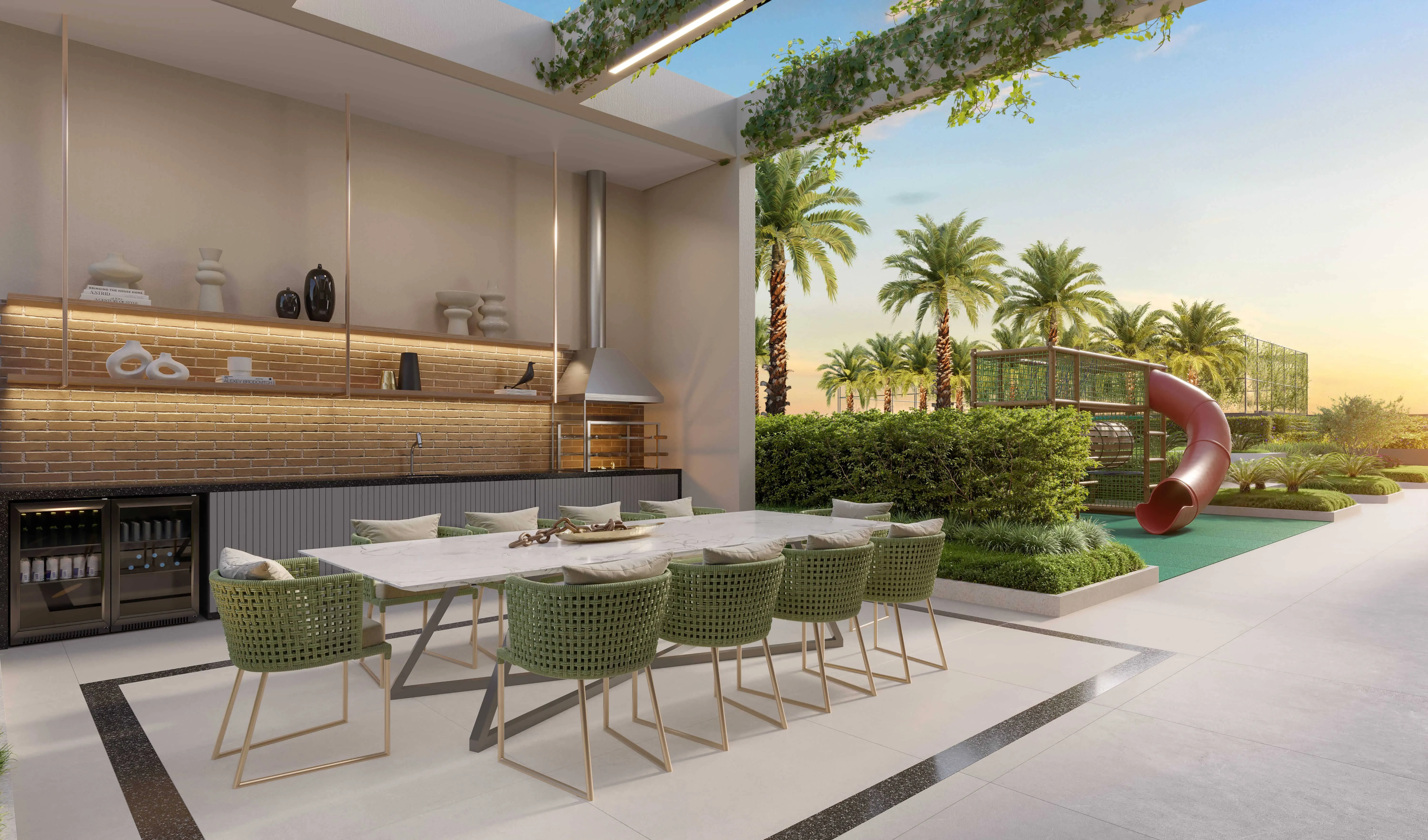 Perspectiva Ilustrada | Lounge Barbecue