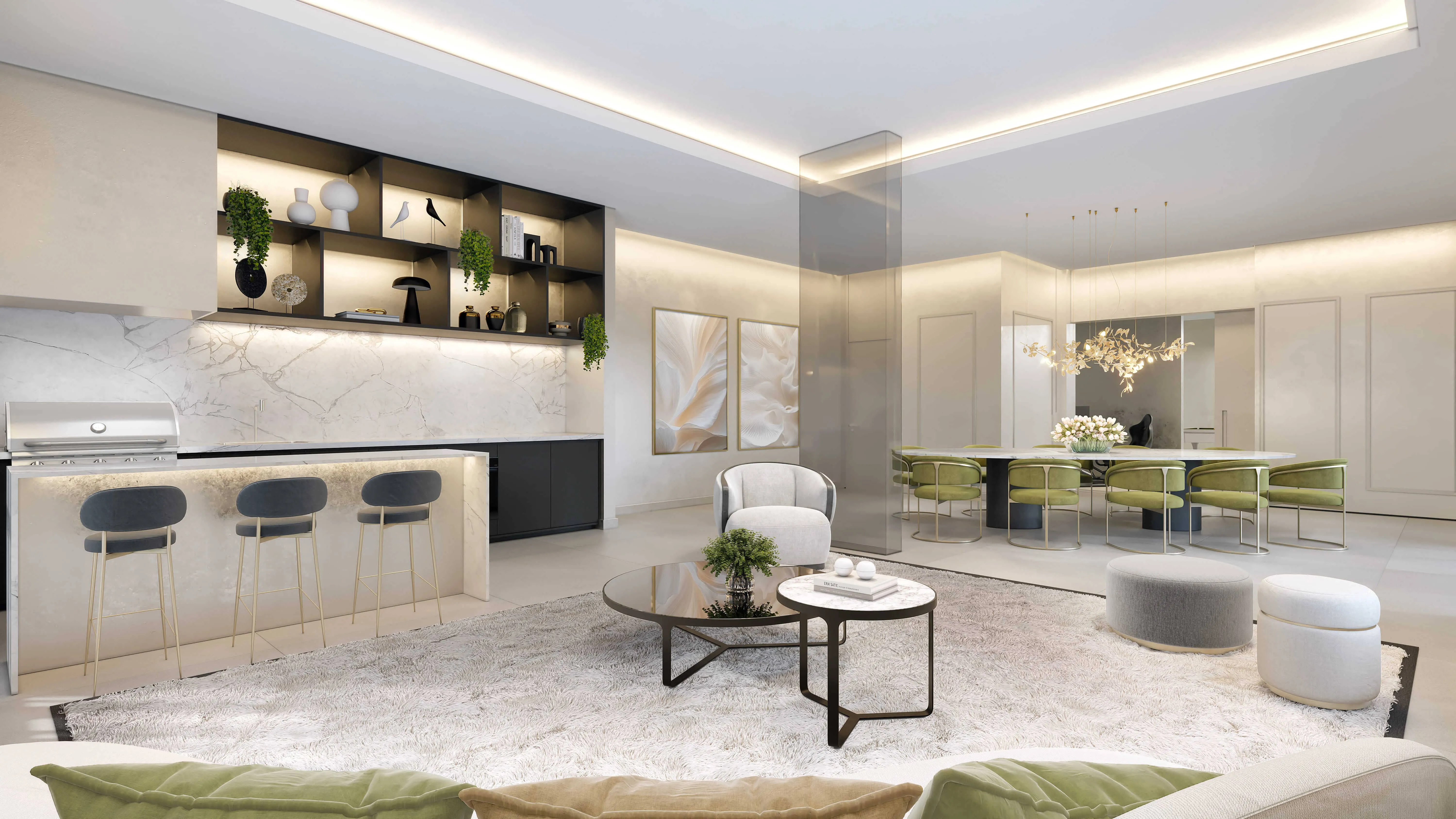 Perspectiva Ilustrada | Private Pool House Interna