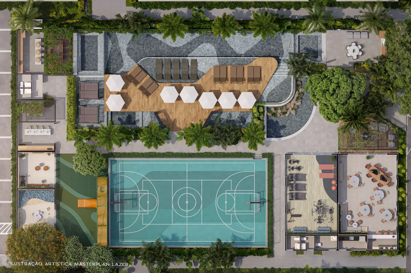  Ilustração Artística Masterplan Lazer