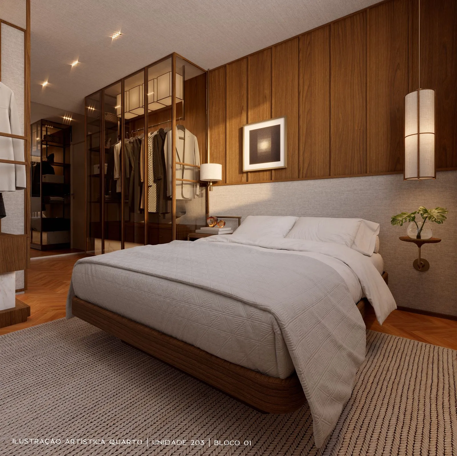  Ilustração Artística Quarto Unidade 203 Bloco 1 