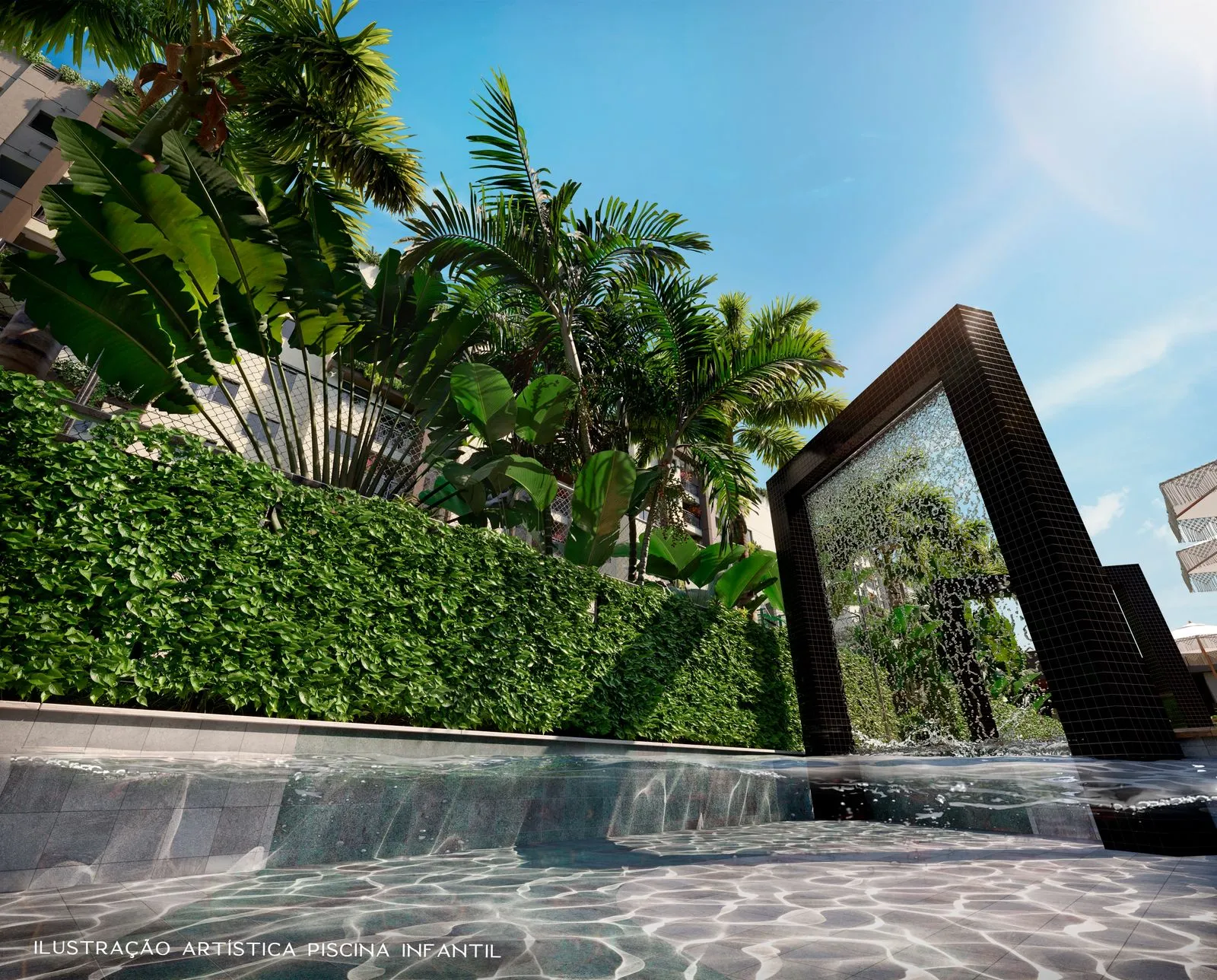  Ilustração Artística Piscina infantil 