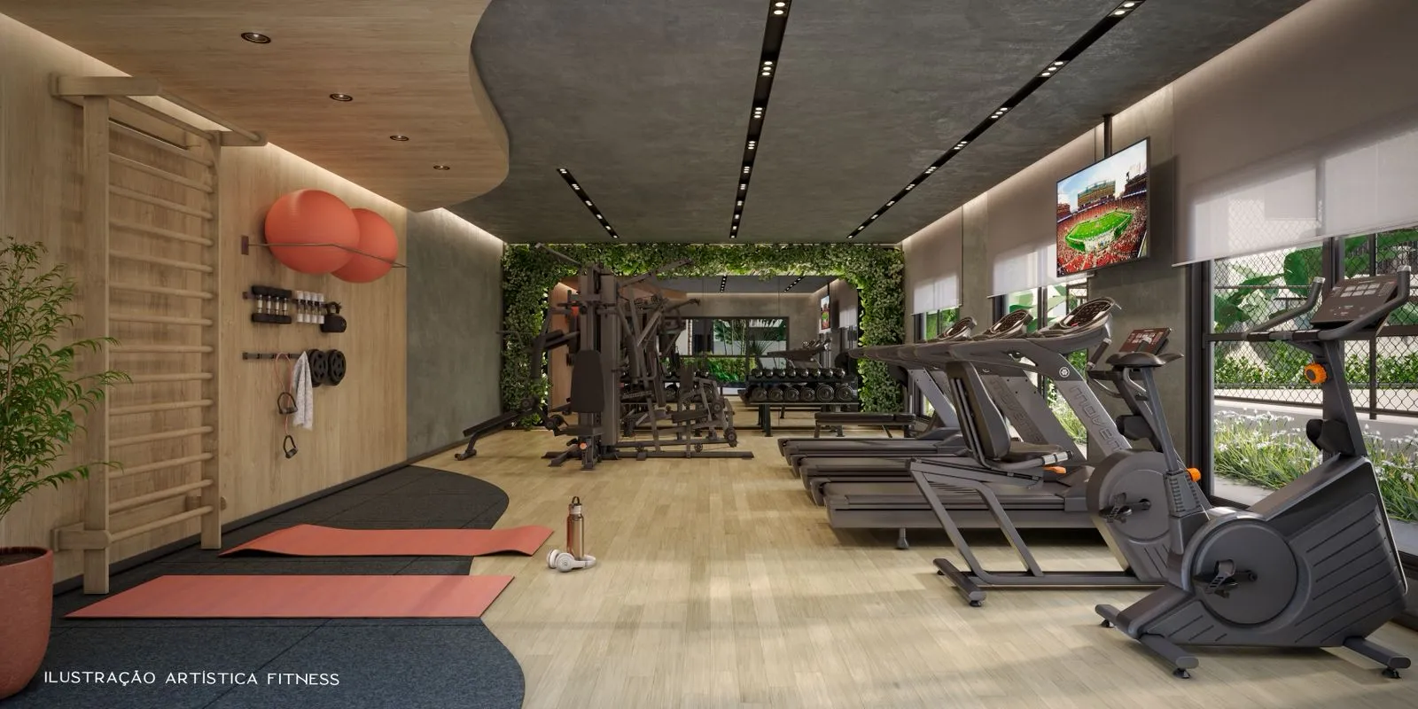  Ilustração Artística Fitness