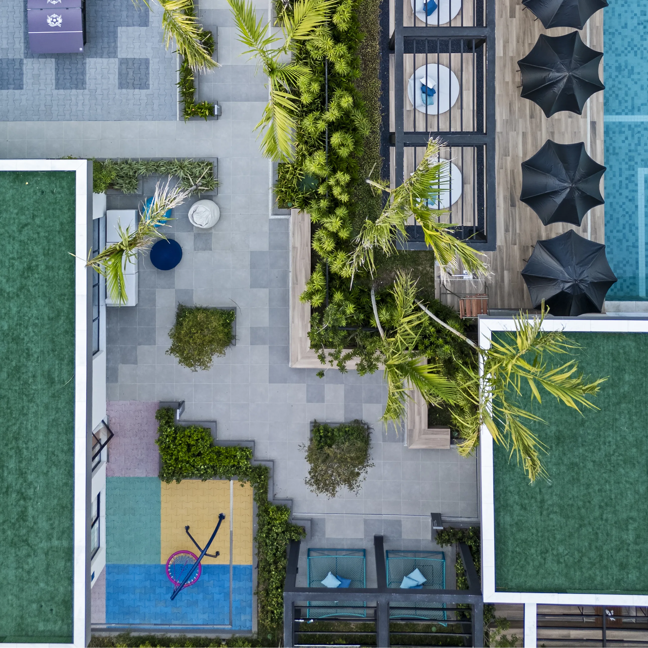 Vista Aérea da Praça Orquídea