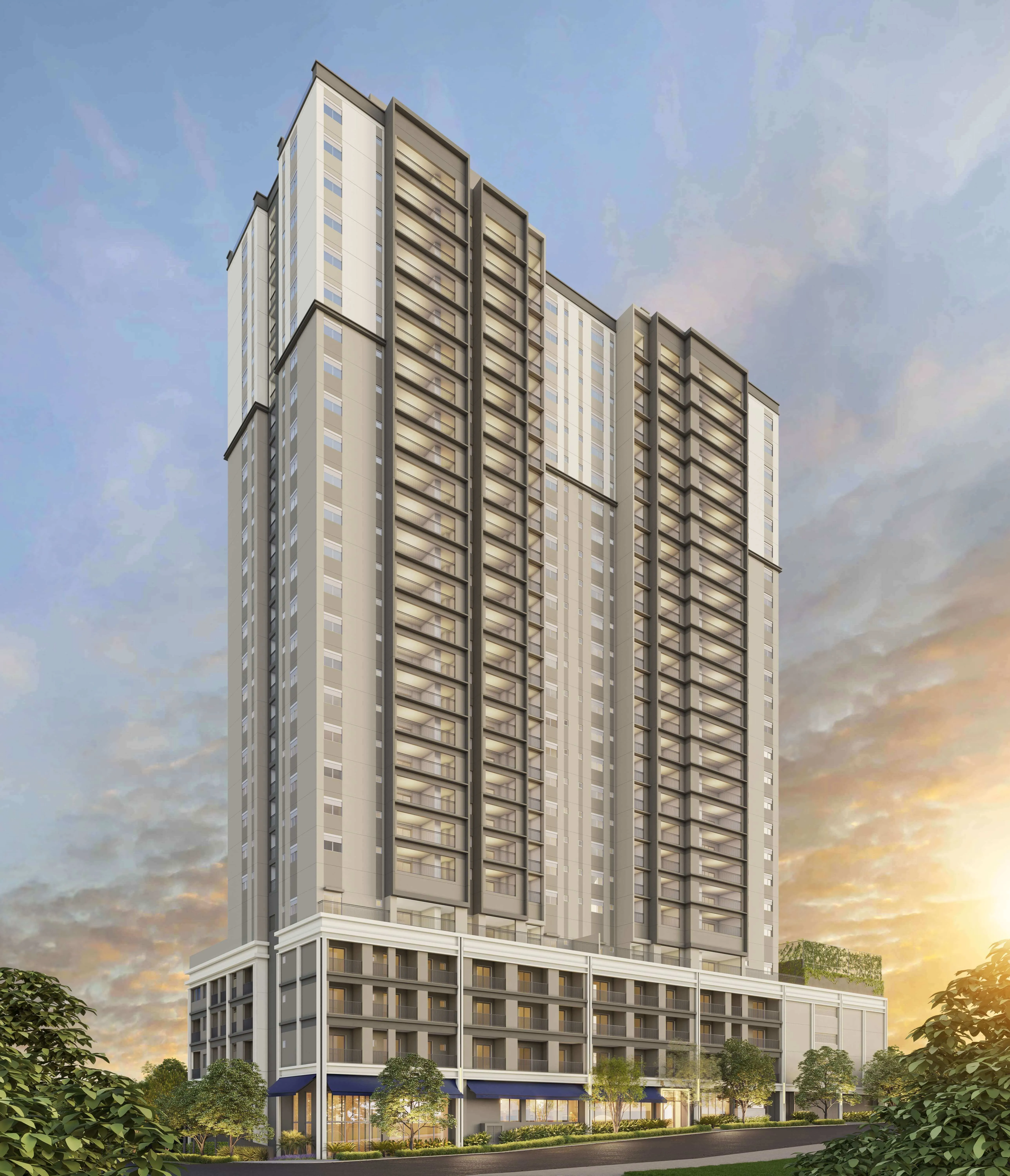 Perspectiva Ilustrada | Fachada Frontal