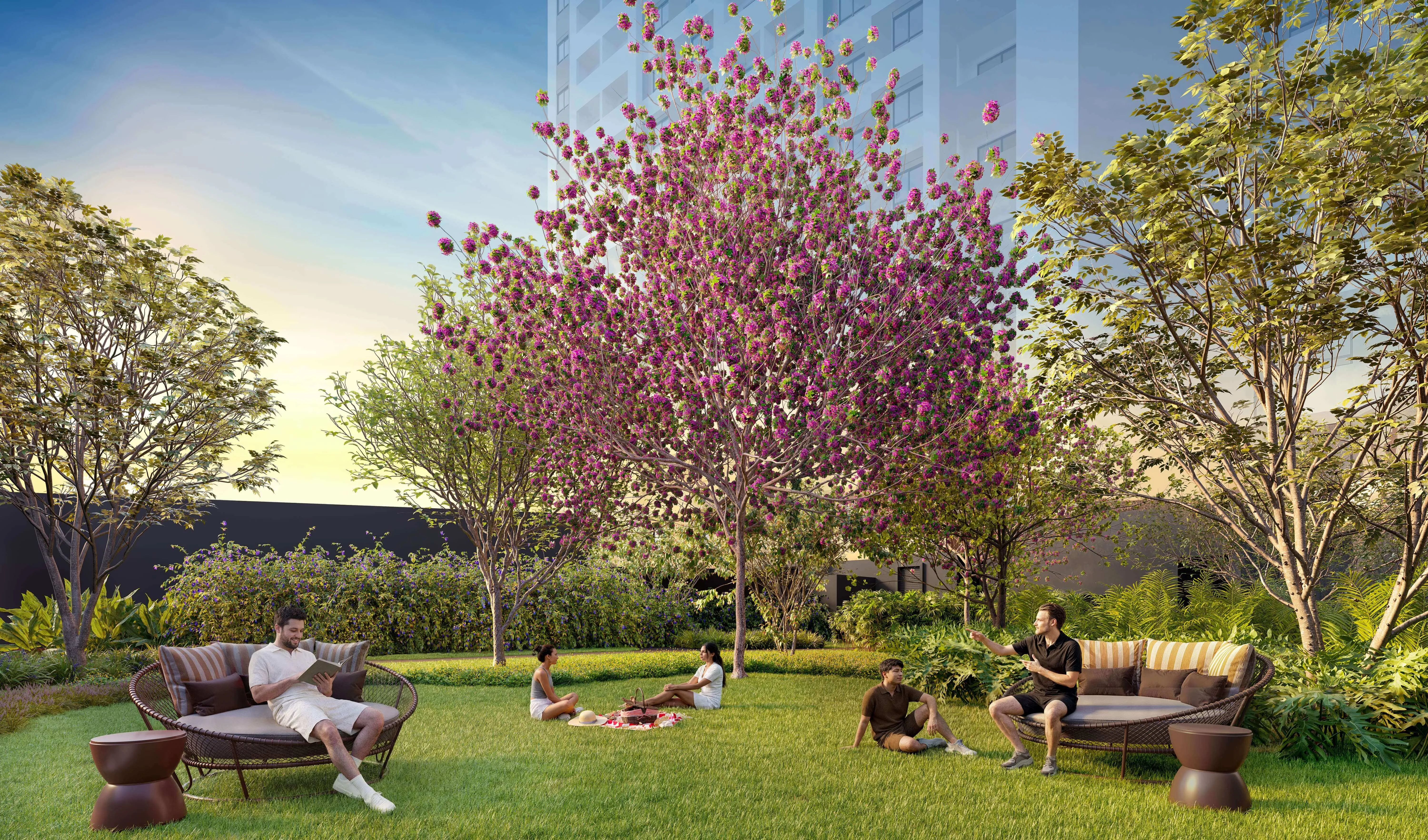 Perspectiva Ilustrada | Garden Lounge