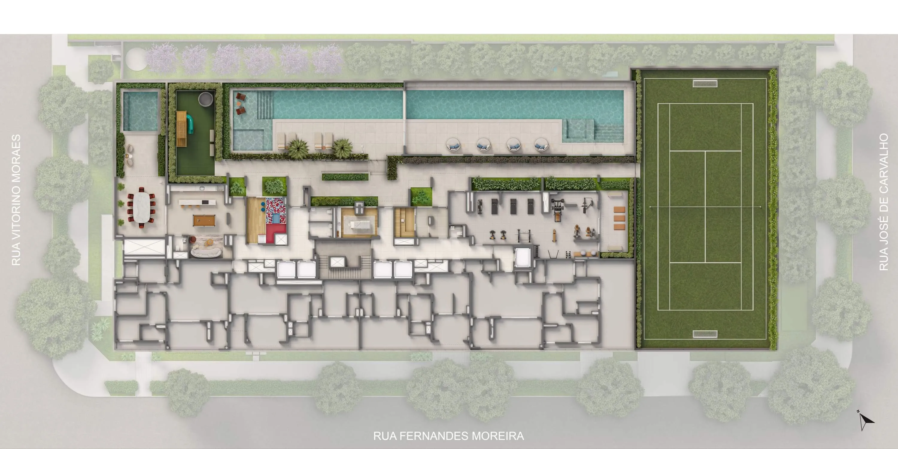 Implantação 4° Pavimento | Lazer 