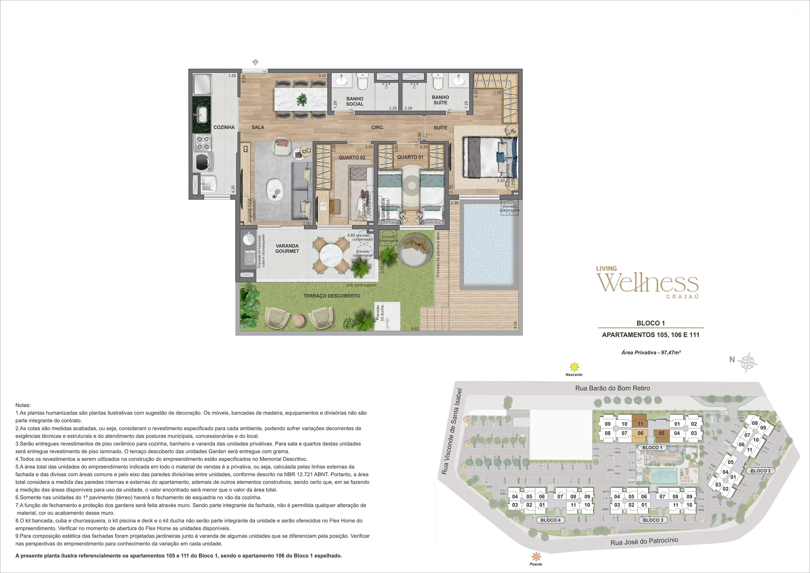 3 QUARTOS - B1 AP105