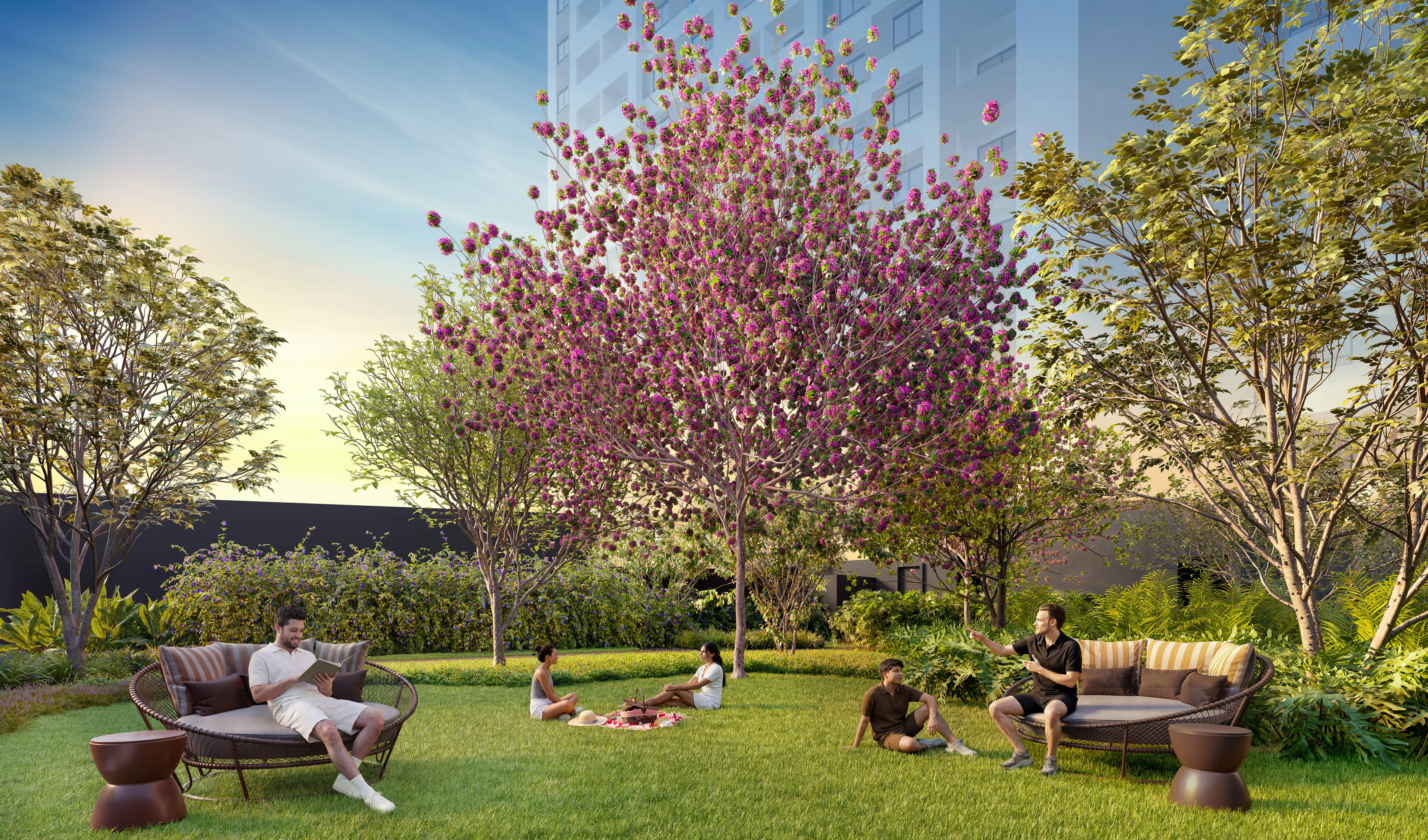 Perspectiva Ilustrada | Garden Lounge