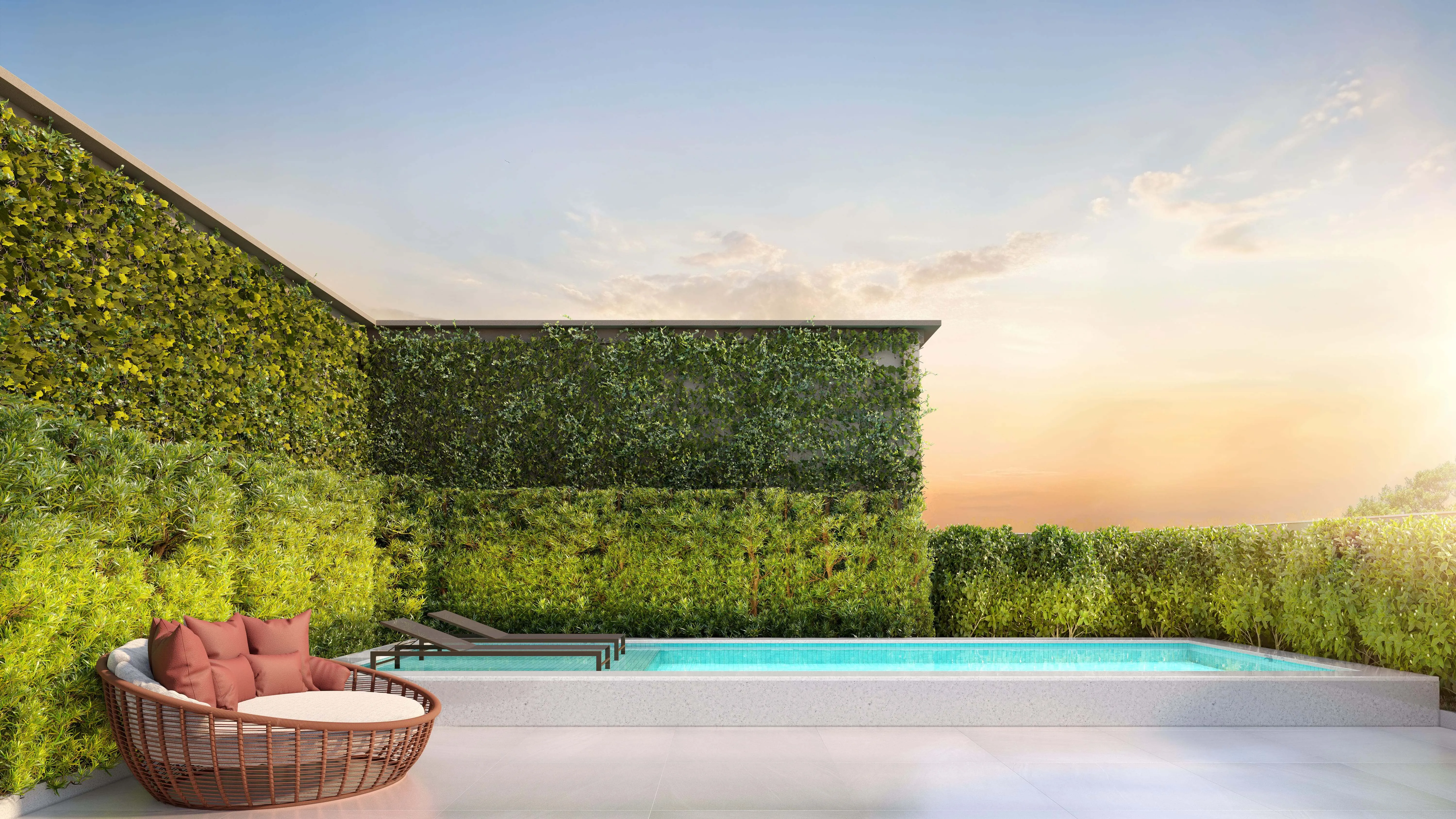 Perspectiva Ilustrada | Private Pool House Externa
