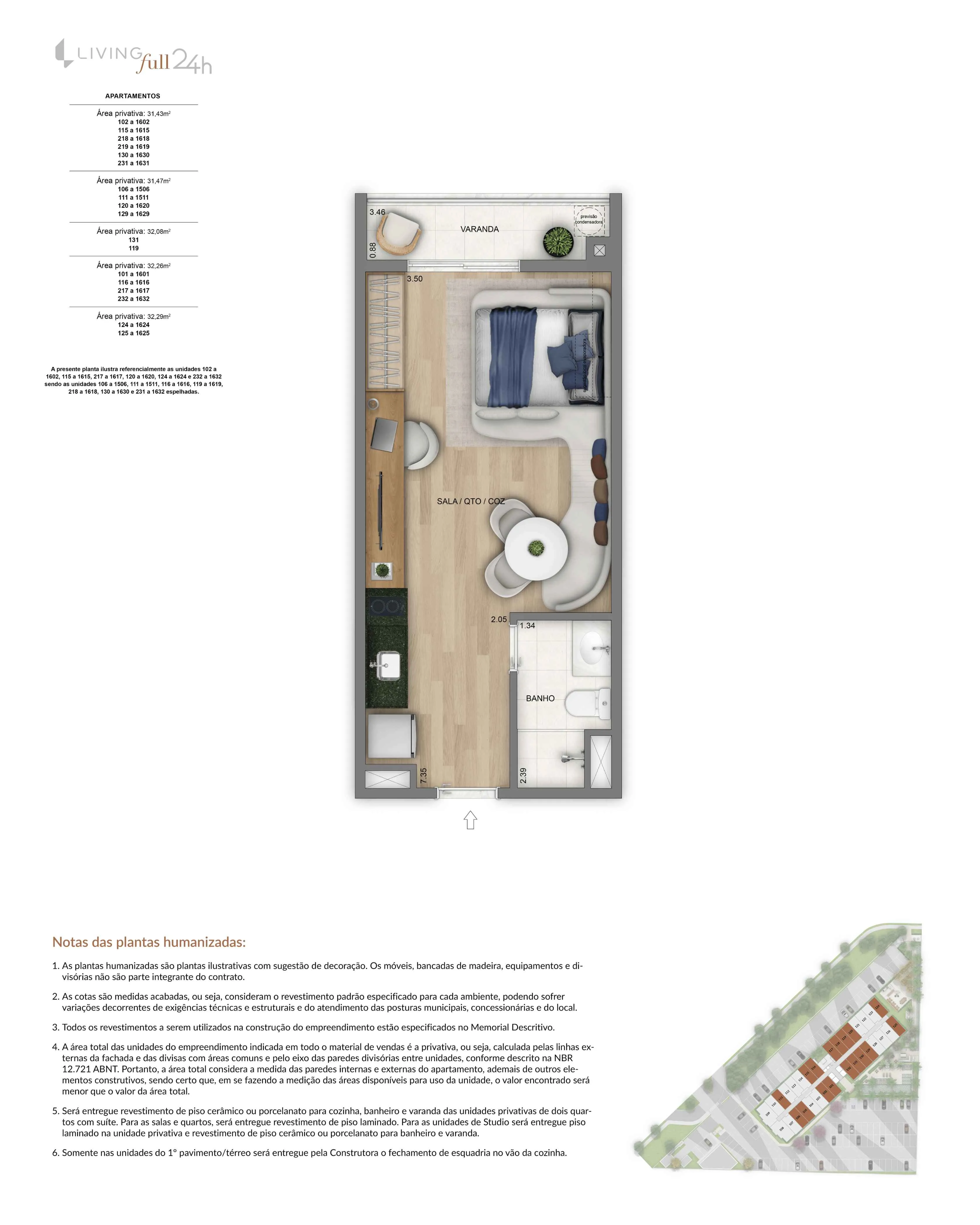 Studios - 31 - 32m²