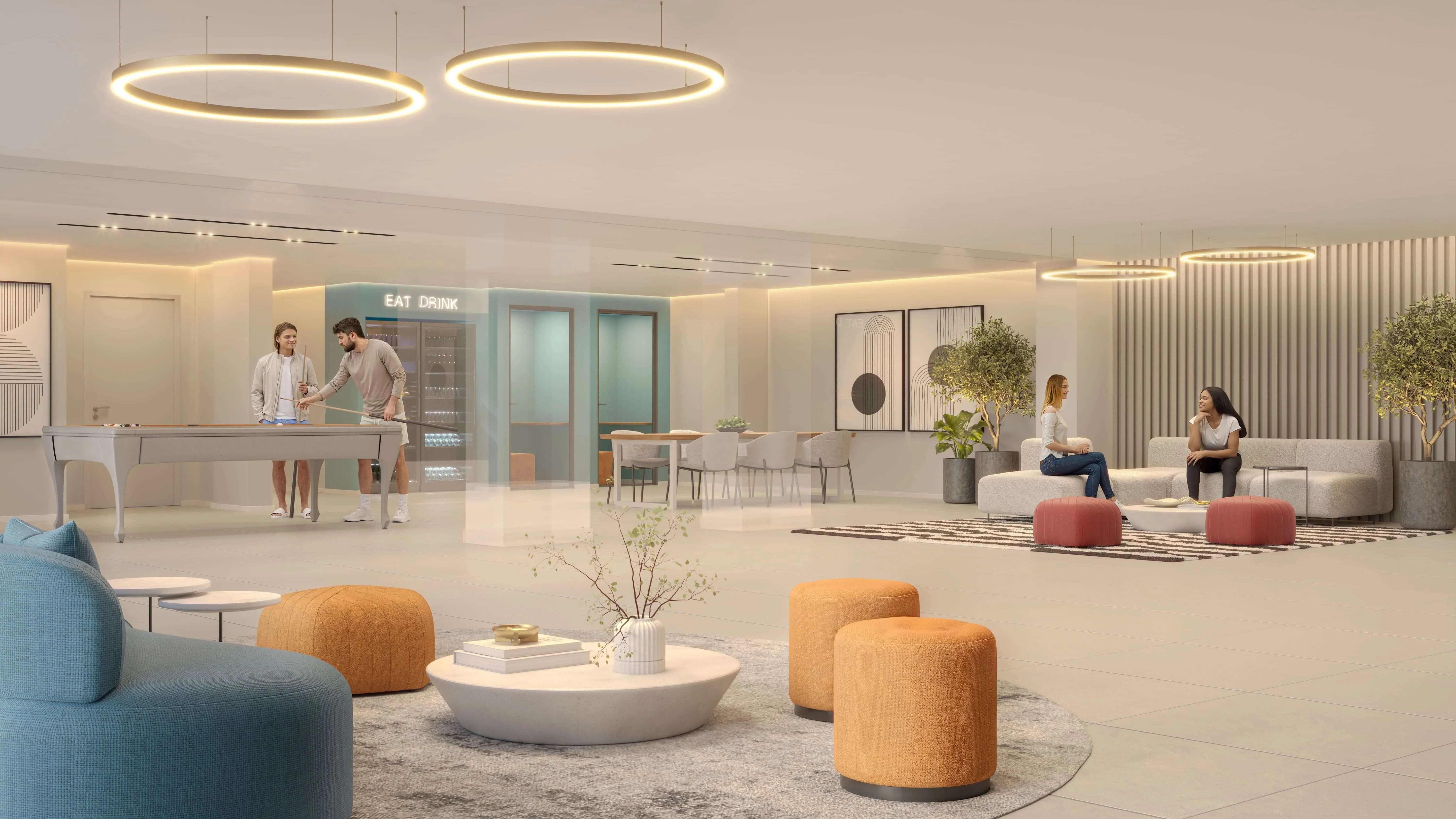 Perspectiva ilustrada do Lobby